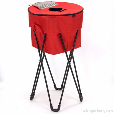 Household Essentials Soft-Sided Standing Collapsible Cooler with Removable Bag, Red 552916476